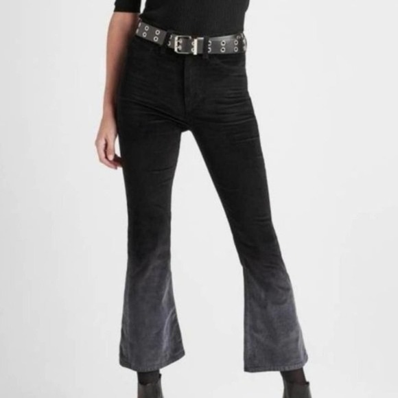 Hudson Ombre‎ Holly High Rise Crop Flare Pants NWT Size 26 - Picture 1 of 5
